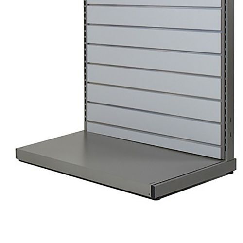Bundhylde til butiksreol grå 90 cm metal