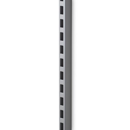 Vægskinne i grå aluminiumsfarve - ekskl. skruer og ravplugs - mål 219 cm