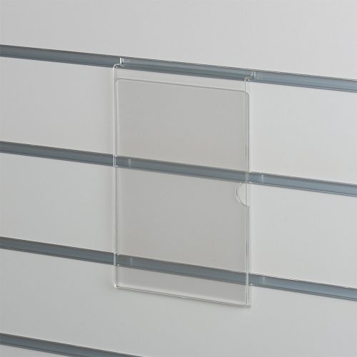Skilteholder i klar akryl for panelplader - A5 stående<br />passer til format 21,0 x 14,8 cm papir