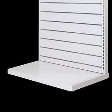 Bundpodie hvid lakeret metal - B90 cm