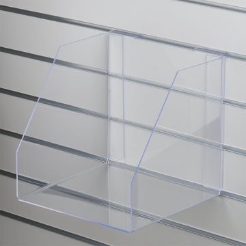 Akryl boks for rillepanel uden forkant - kraftig plexiglas<br />mål indvendig B31xH30xD30 cm